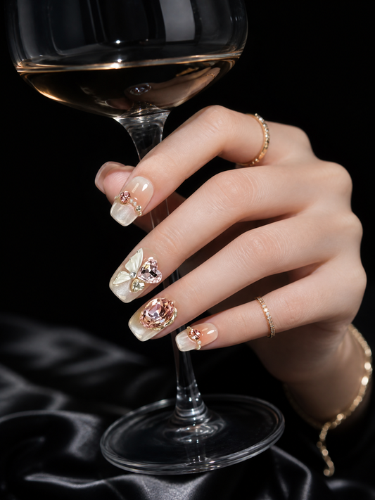 Rose Quartz Reverie | LUMlix Haute Nail