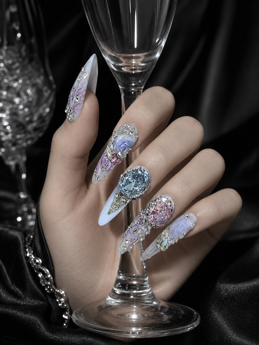 Amethyst Crown Reverie | LUMlix Haute Nail