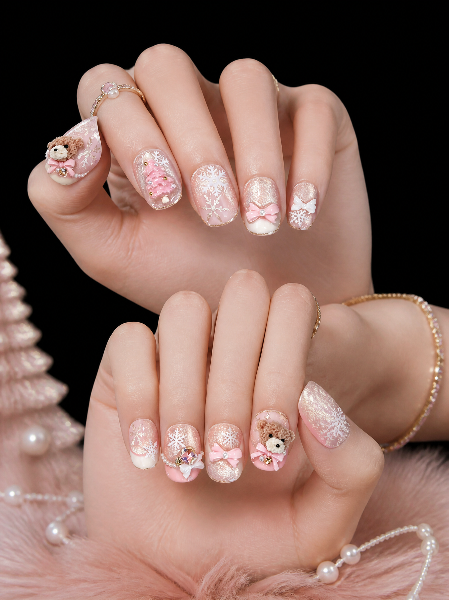 Snowy Bear Noel | LUMlix Haute Nail