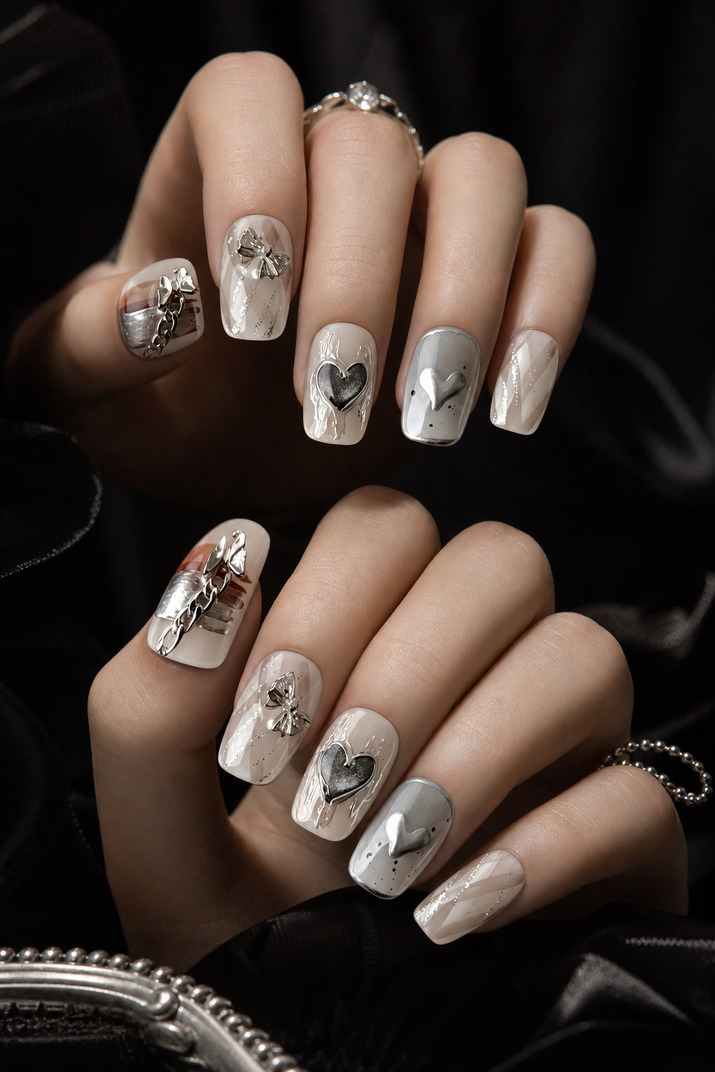Venus' Silver Pulse | LUMlix Haute Nail