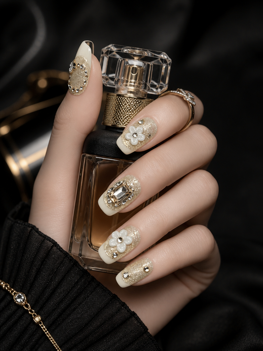 Gilded Bloom | LUMlix Haute Nail