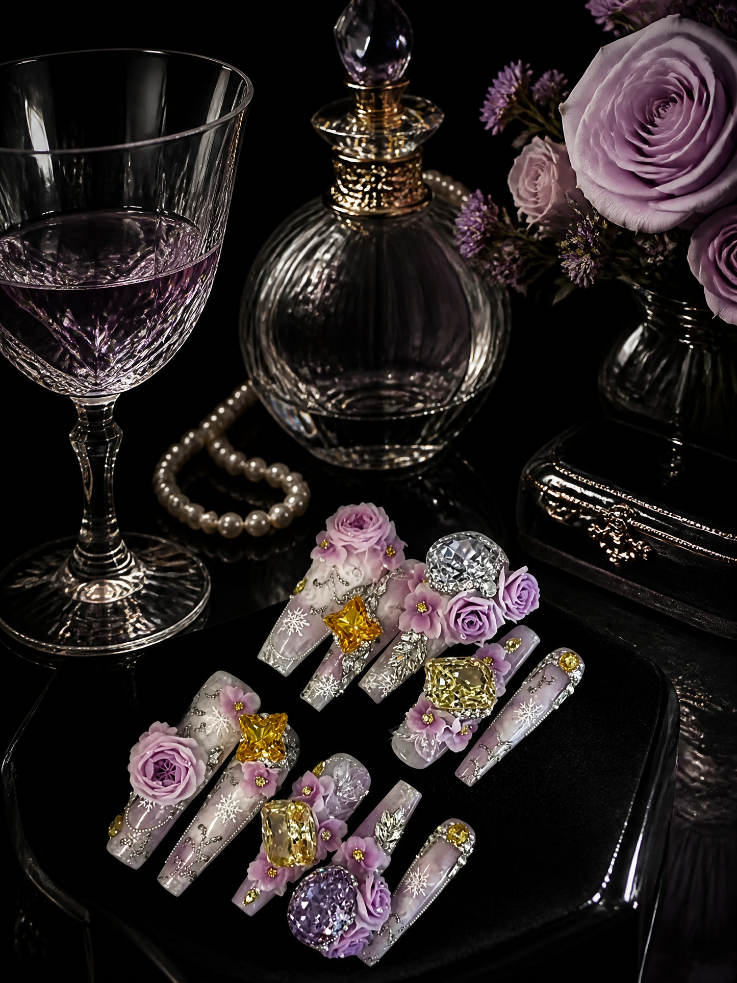 Freya's Gilded Frost | LUMlix Haute Nail