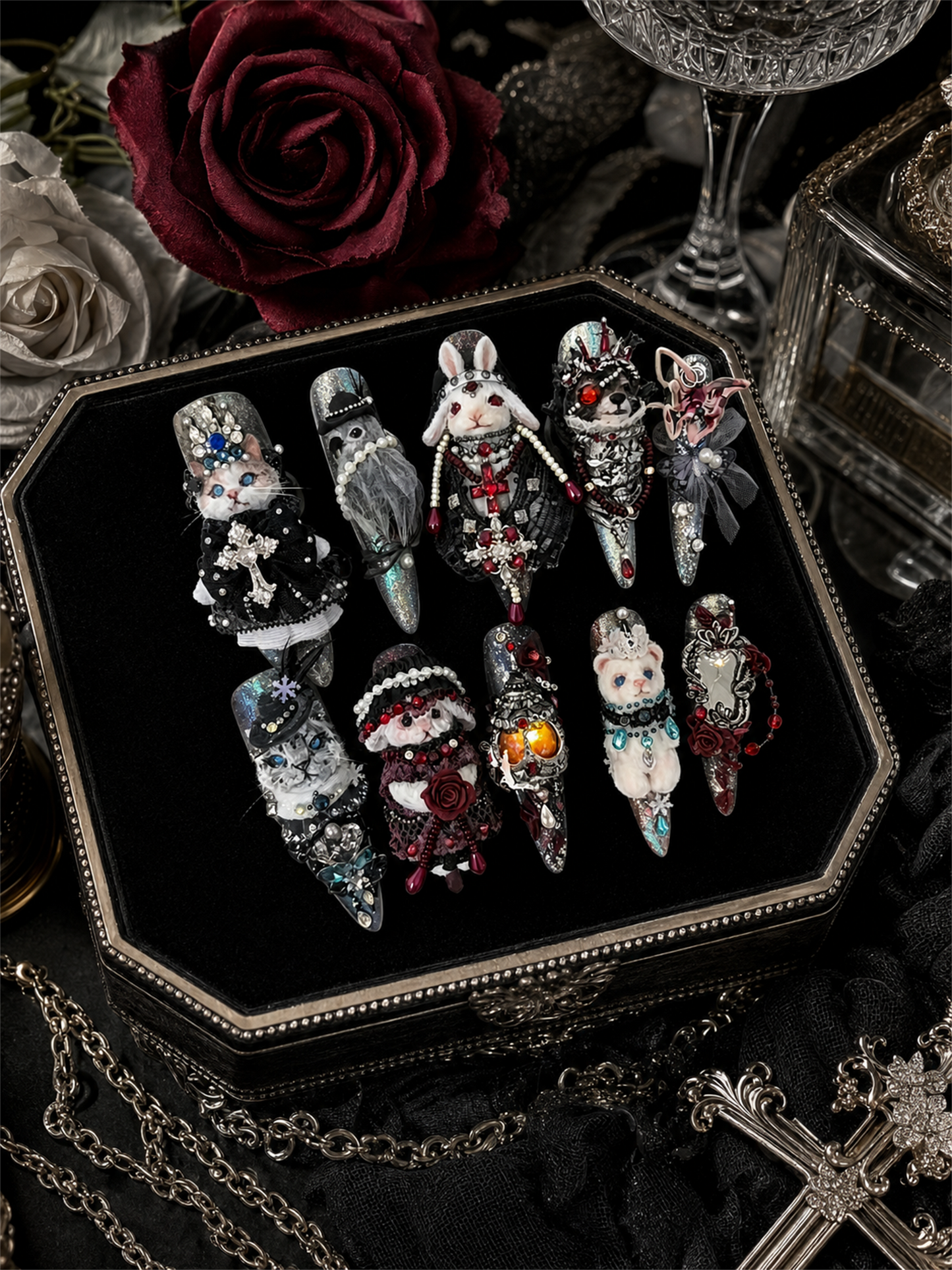 Gothic Menagerie's Velvet Masquerade | LUMlix Haute Nail