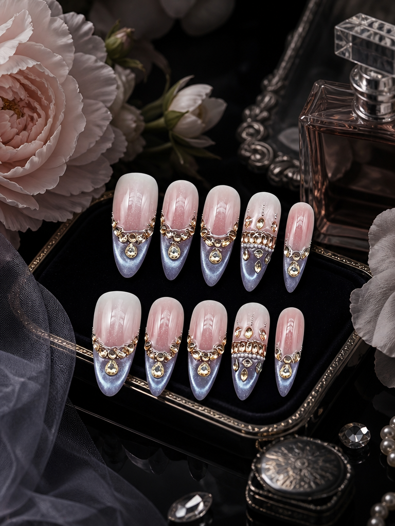 Aurora’s Celestial Cascade | LUMlix Haute Nail