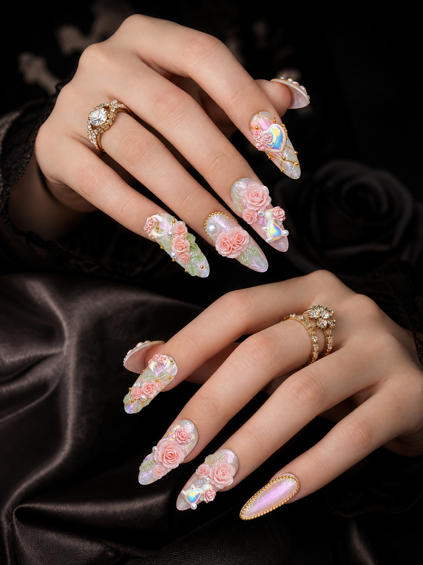 Celestial Rose Garden | LUMlix Haute Nail
