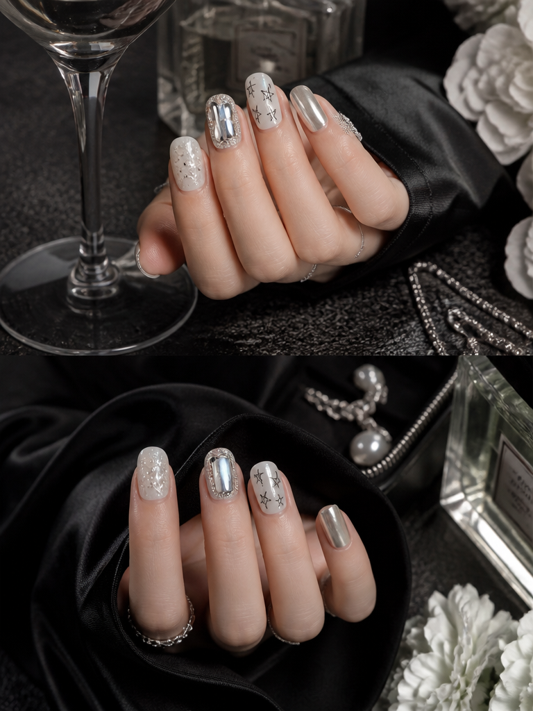 Silver Starlight | LUMlix Haute Nail