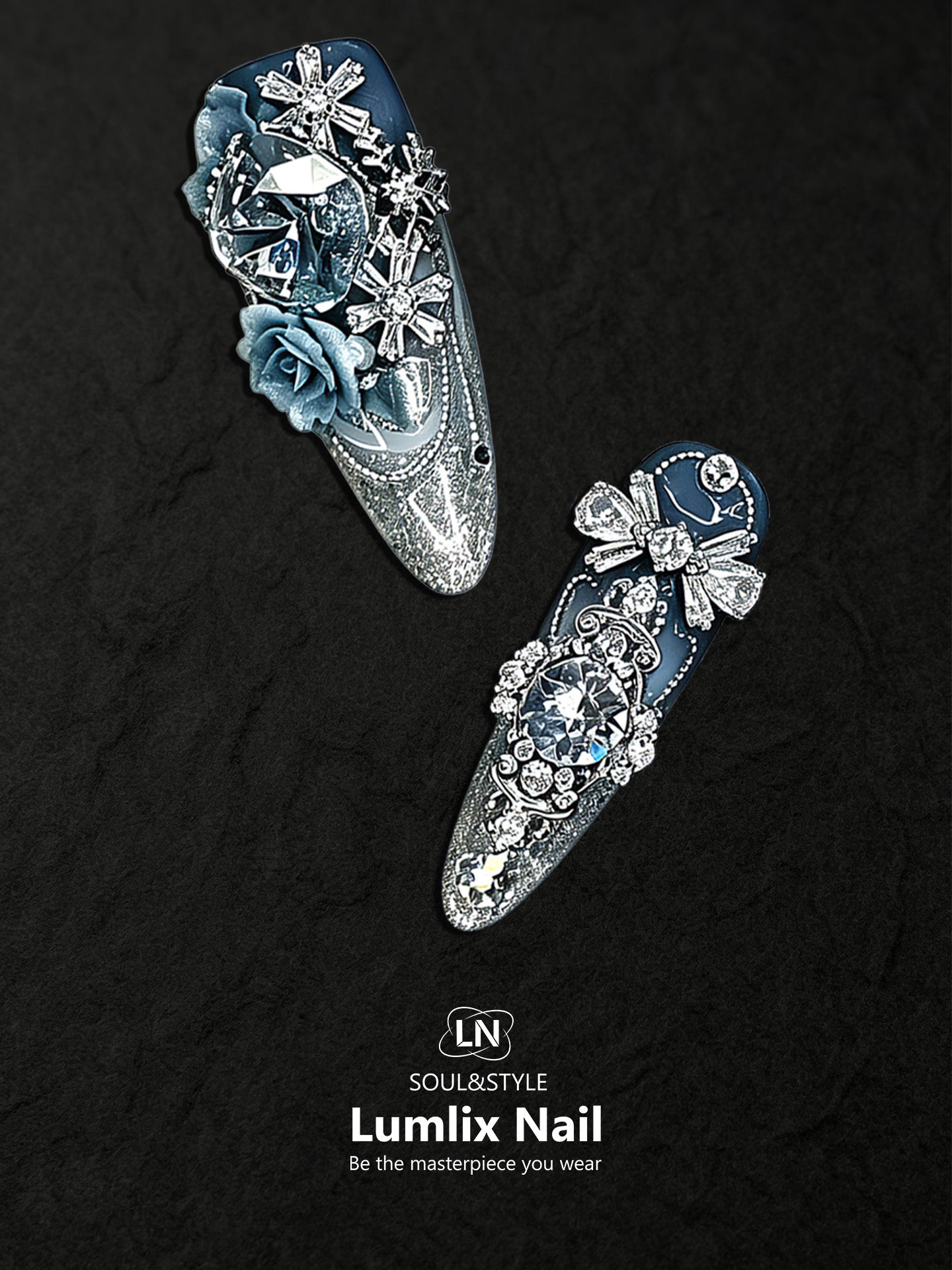 Sapphire Nocturne | LUMlix Haute Nail
