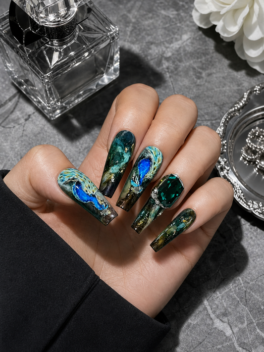Verdant Peacock Sovereign | LUMlix Haute Nail