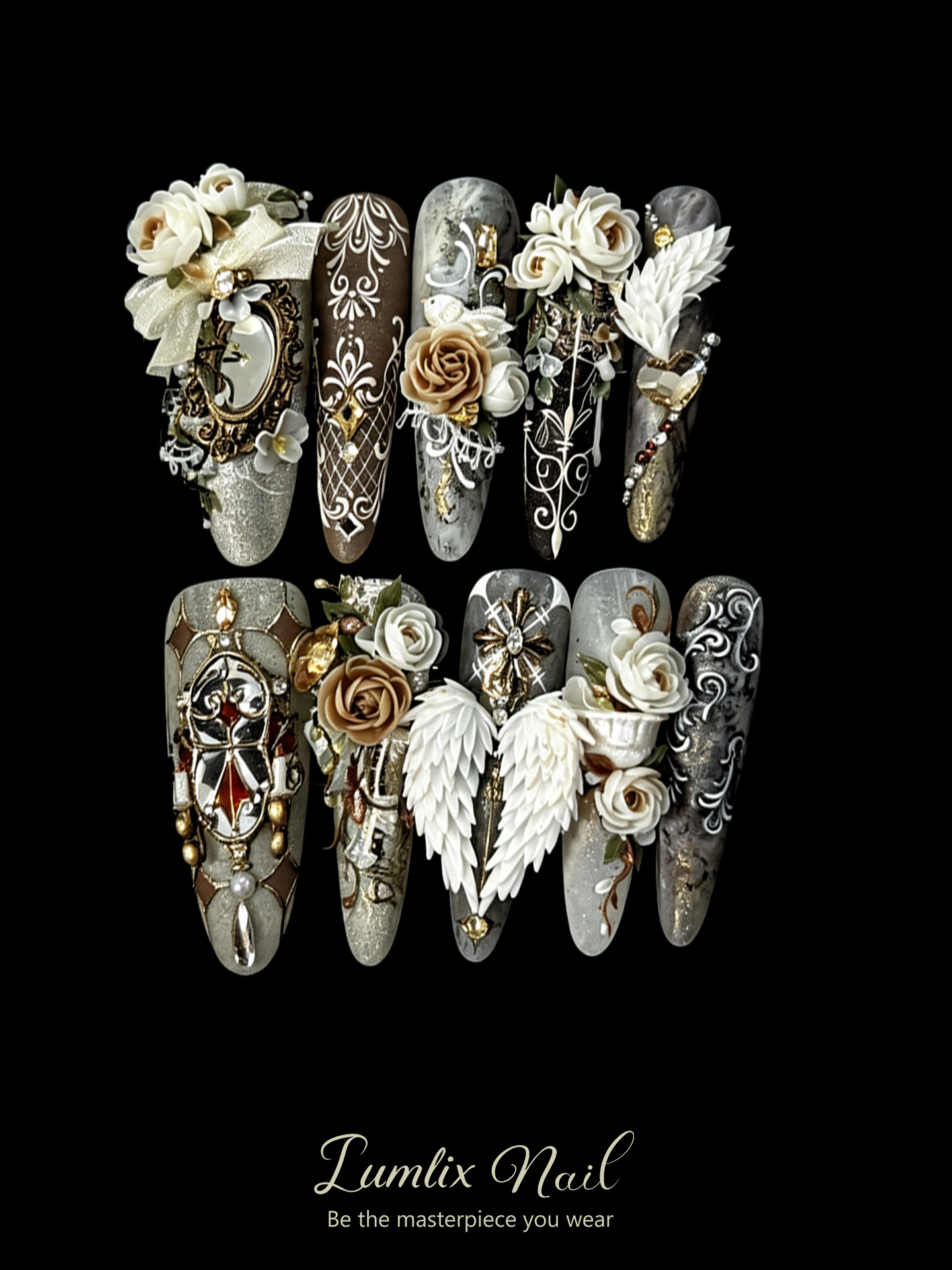 Gothic Angel's Lament | LUMlix Haute Nail