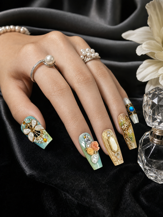 Midsummer's Gilded Dream | LUMlix Haute Nail