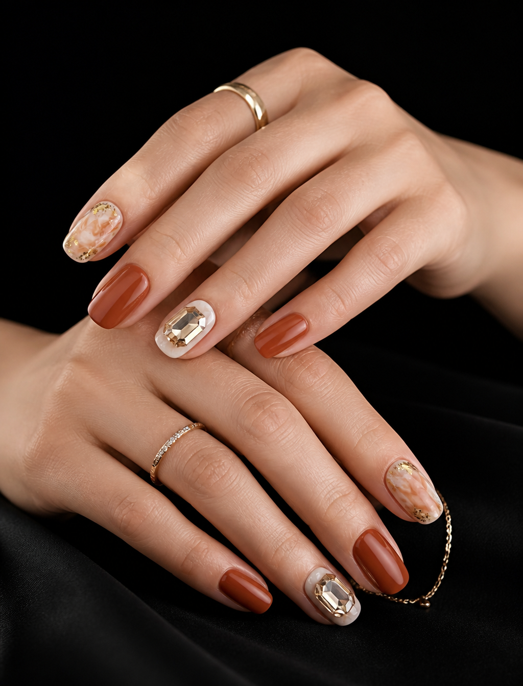 Gaia's Amber Alchemy | LUMlix Haute Nail