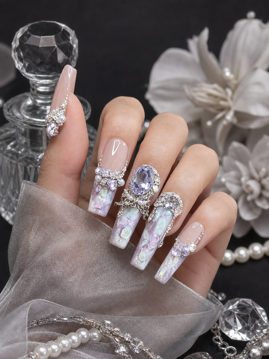 Celestial Amethyst Reverie | LUMlix Haute Nail