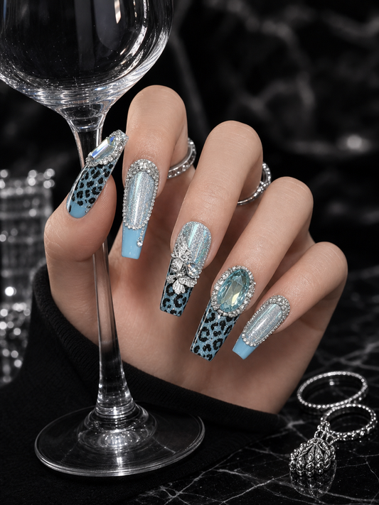 Azure Noir Opulence | LUMlix Haute Nail