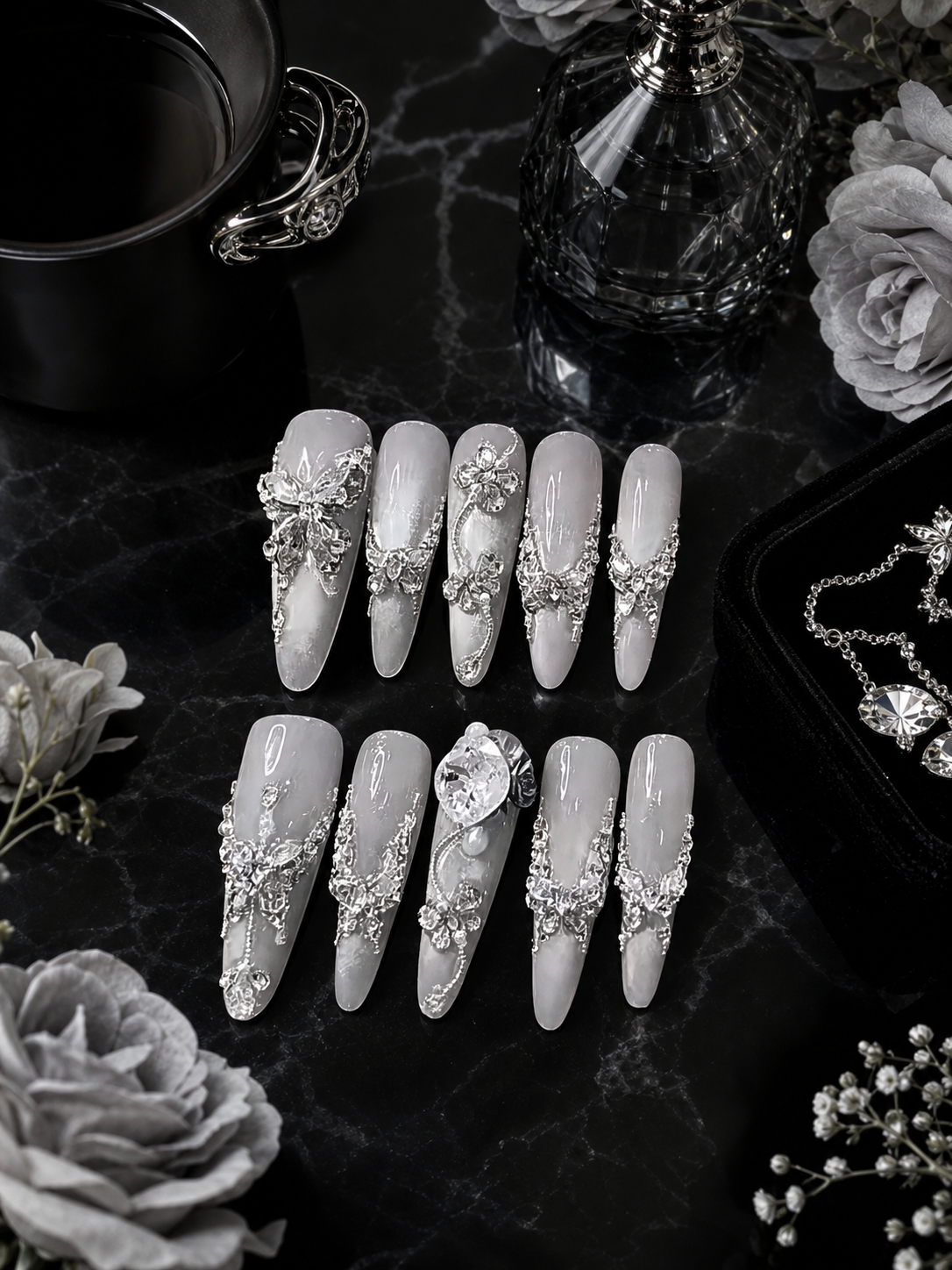 Celestial Silver Lining | LUMlix Haute Nail