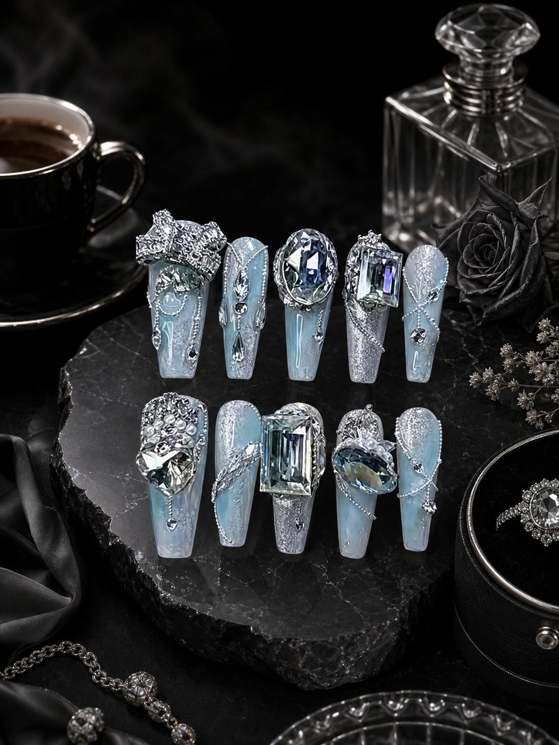 Celestial Silver Lining | LUMlix Haute Nail