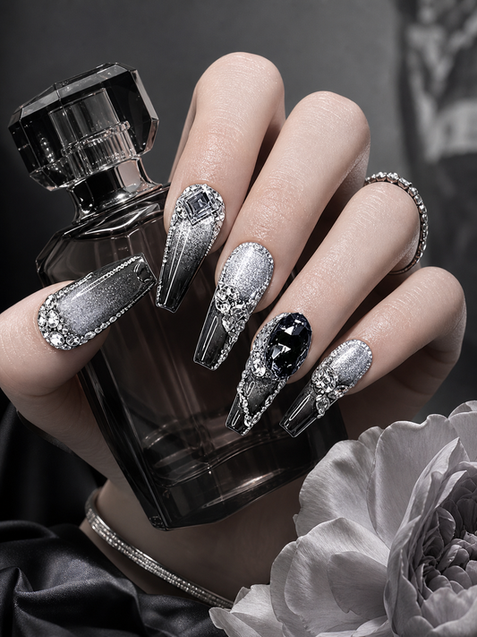 Ethereal Quicksilver Veil | LUMlix Haute Nail