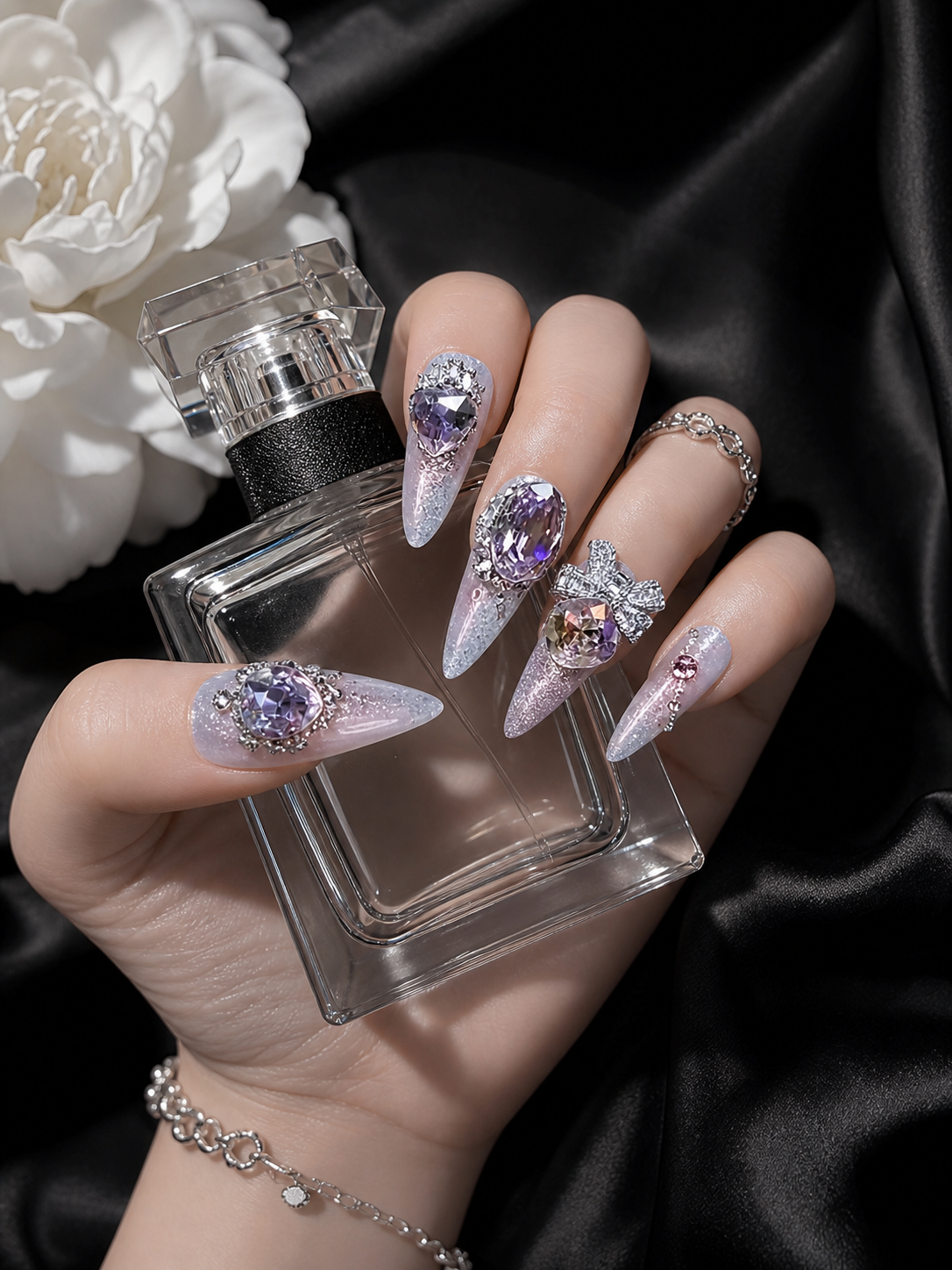 Amethyst Stardust Reverie | LUMlix Haute Nail