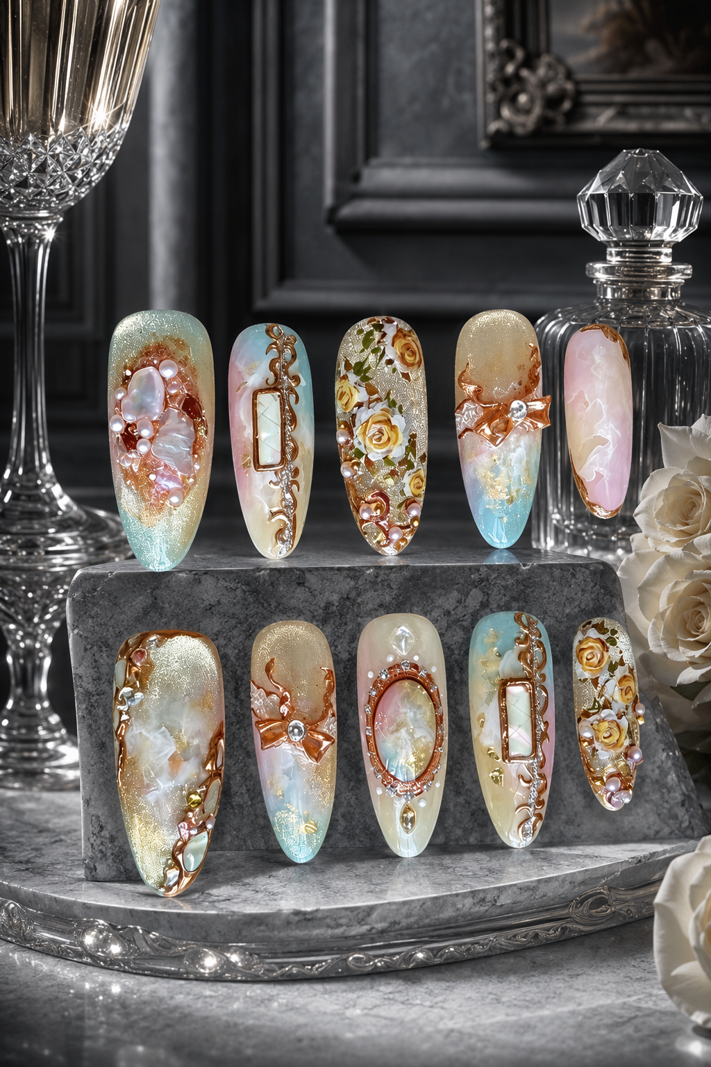 Gilded Opulence Reverie | LUMlix Haute Nail