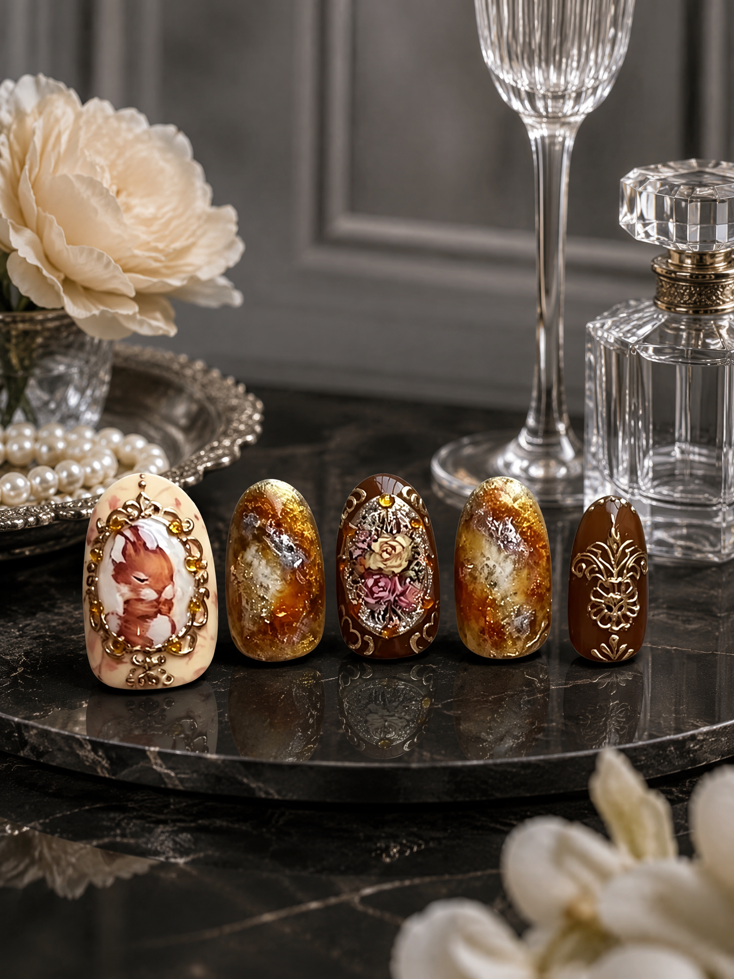 Amber Menagerie Reverie | LUMlix Haute Nail