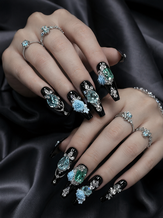 Midnight Azure Reverie | LUMlix Haute Nail