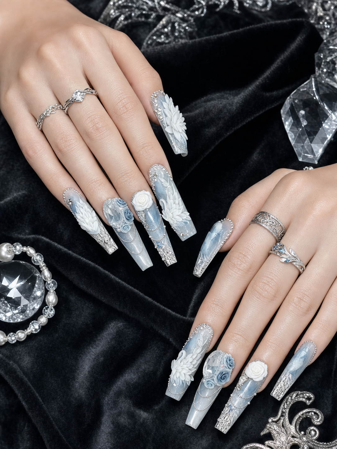 Frostbound Swan | LUMlix Haute Nail