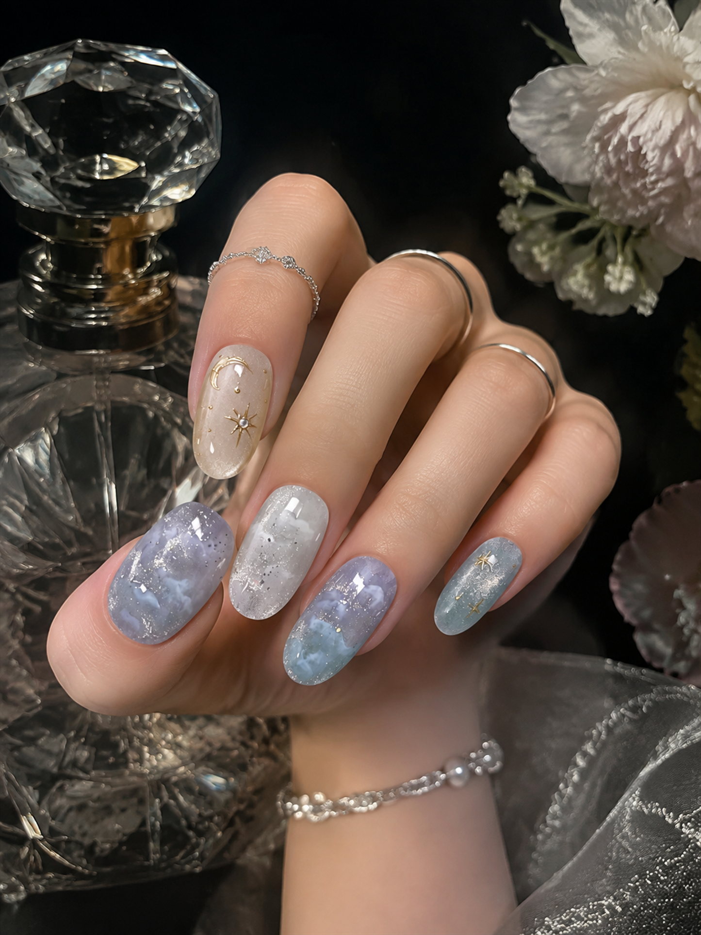 Selene’s Ethereal Reverie | LUMlix Haute Nail