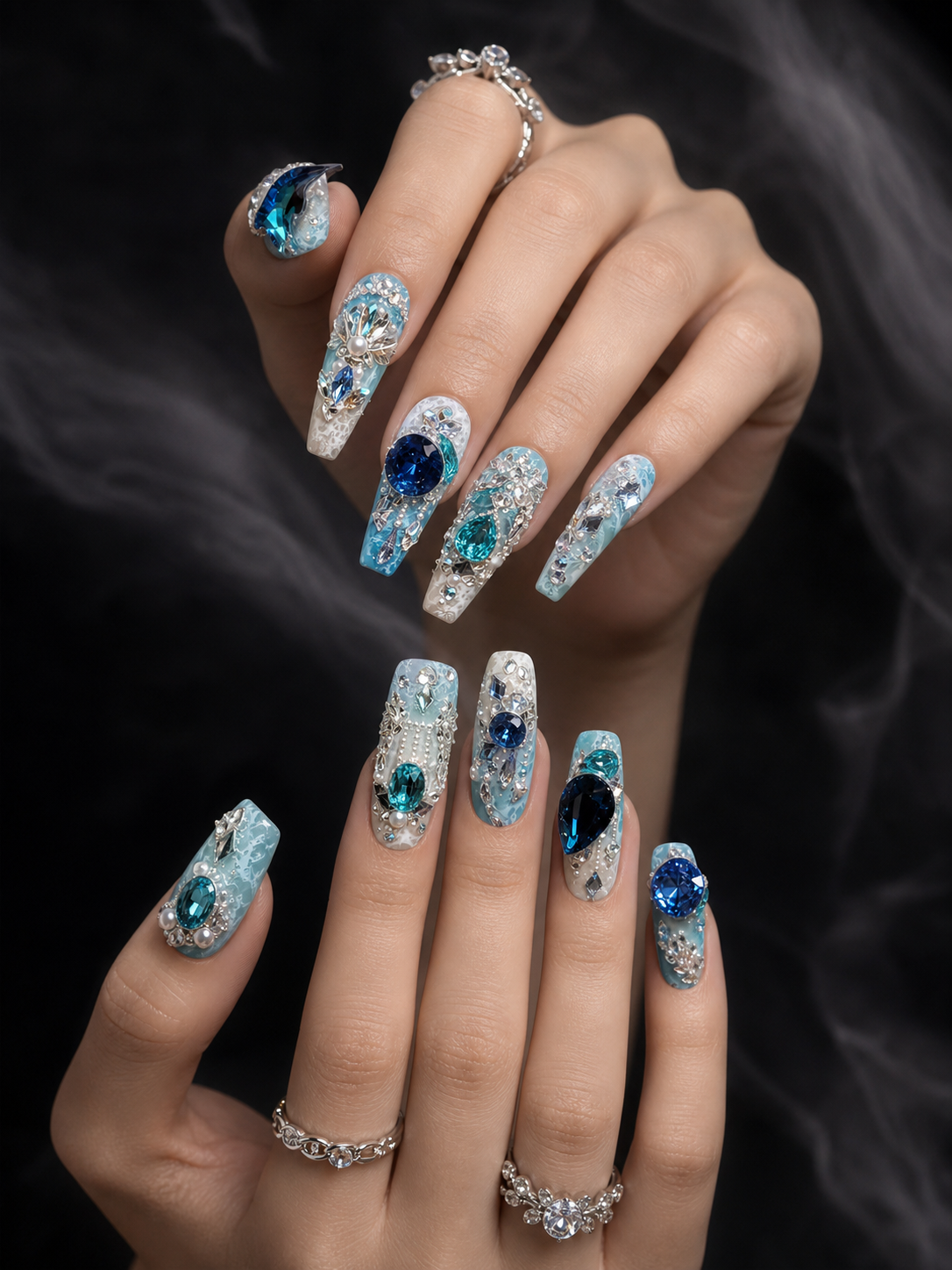 Azure Abyss Empress | LUMlix Haute Nail