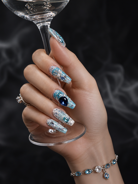 Azure Abyss Empress | LUMlix Haute Nail