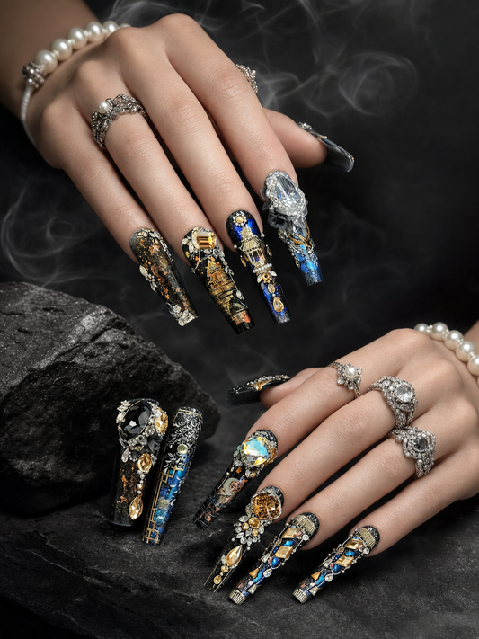 Dynasty's Gilded Dream | LUMlix Haute Nail