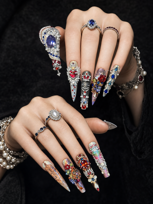 Crown's Eternal Bloom | LUMlix Haute Nail