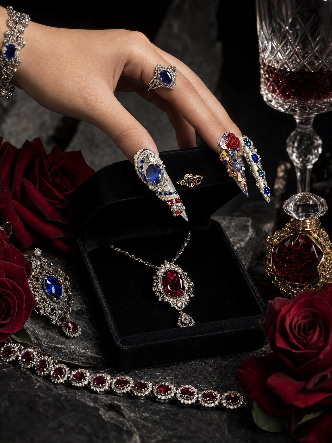Crown's Eternal Bloom | LUMlix Haute Nail