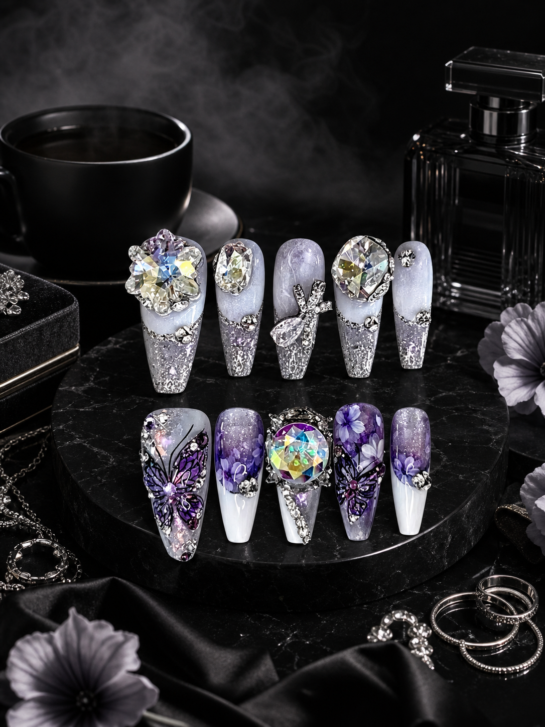 Amethyst Twilight Reverie | LUMlix Haute Nail