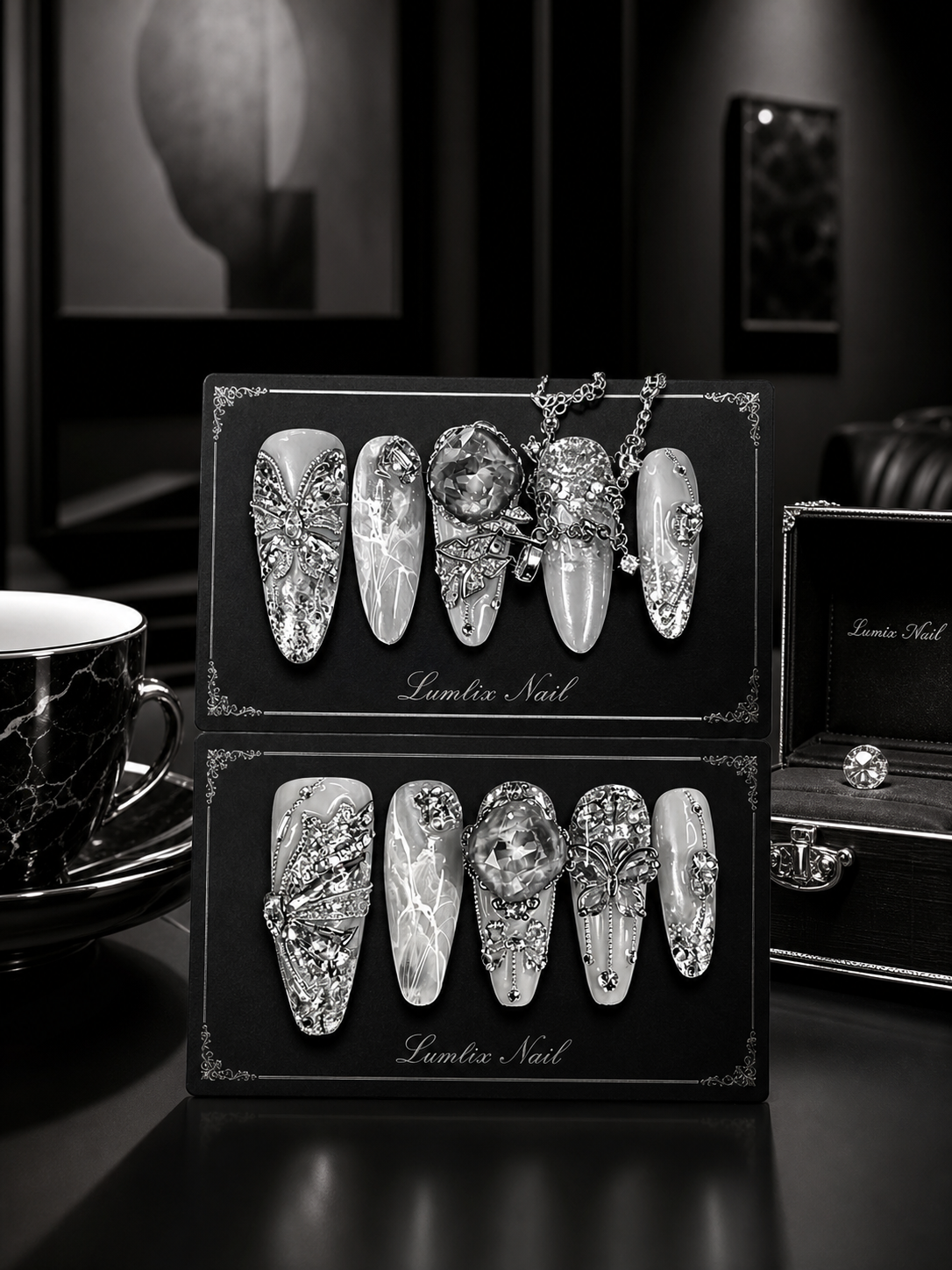 Celestial Gossamer Cascade | LUMlix Haute Nail