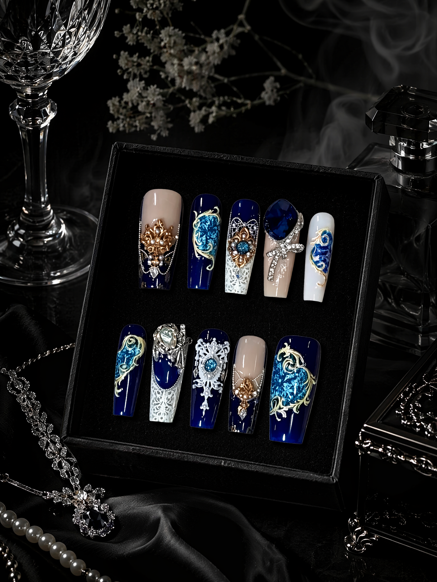 Midnight Sovereign's Crest | LUMlix Haute Nail