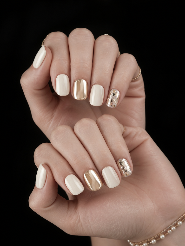 Gilded Silence | LUMlix Haute Nail