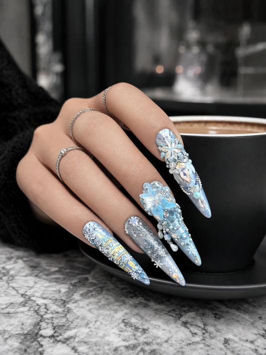 Frostbound Kingdom's Reverie | LUMlix Haute Nail