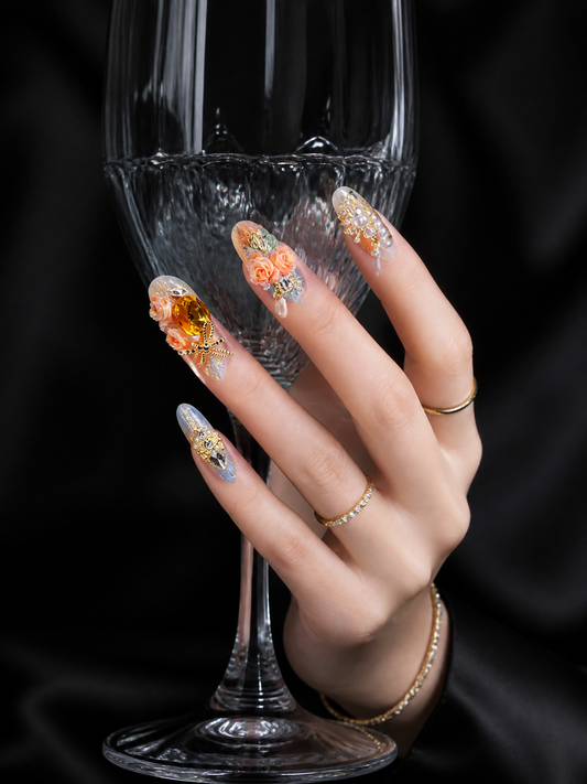 Aurora's Golden Garden | LUMlix Haute Nail