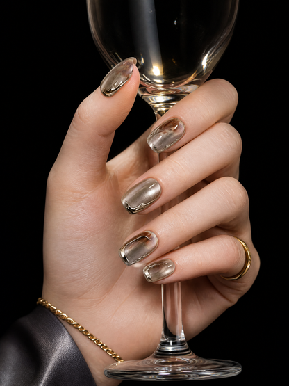 Nyx's Obsidian Flow | LUMlix Haute Nail