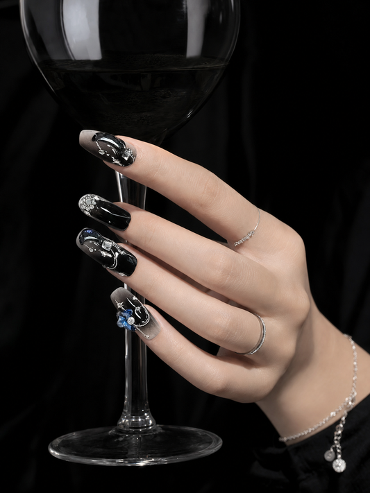 Celestial Noir  | LUMlix Haute Nail