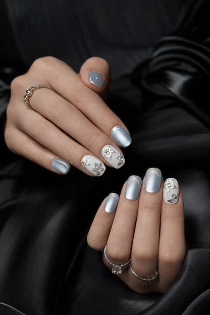 Argentum Narcissus in Mist | LUMlix Haute Nail