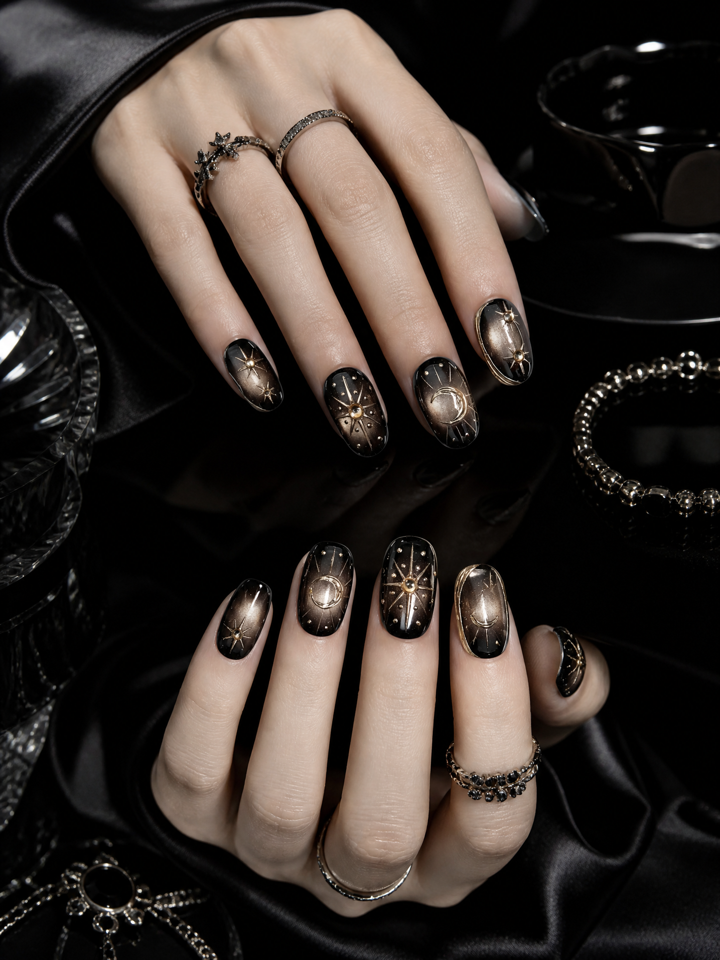 Nyx's Obsidian Cosmos | LUMlix Haute Nail