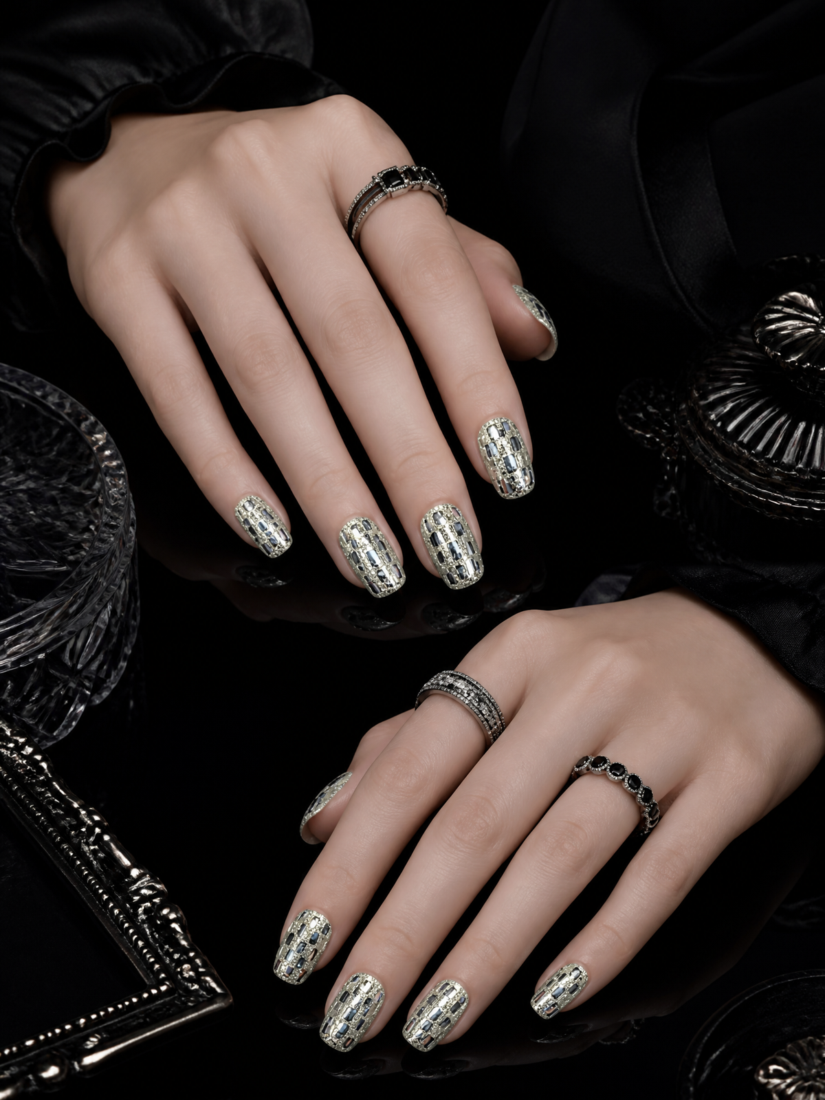 Disco Mosaic Mirror | LUMlix Haute Nail