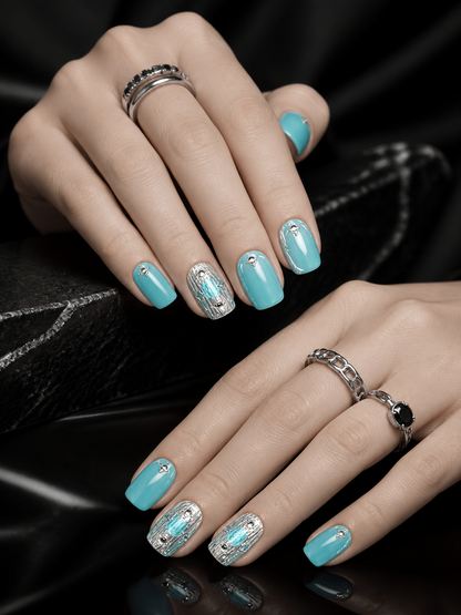 Tiffany's Liquid Silver | LUMlix Haute Nail