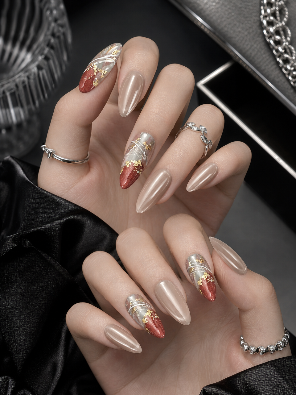 Vermilion Echo | LUMlix Haute Nail