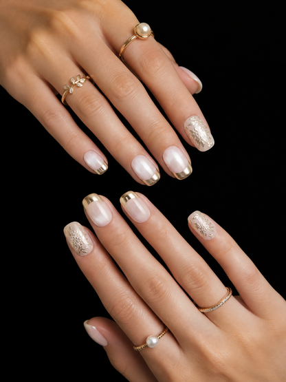 Gilded Jade Bloom | LUMlix Haute Nail