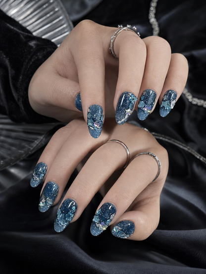 Midnight Stardust | LUMlix Haute Nail