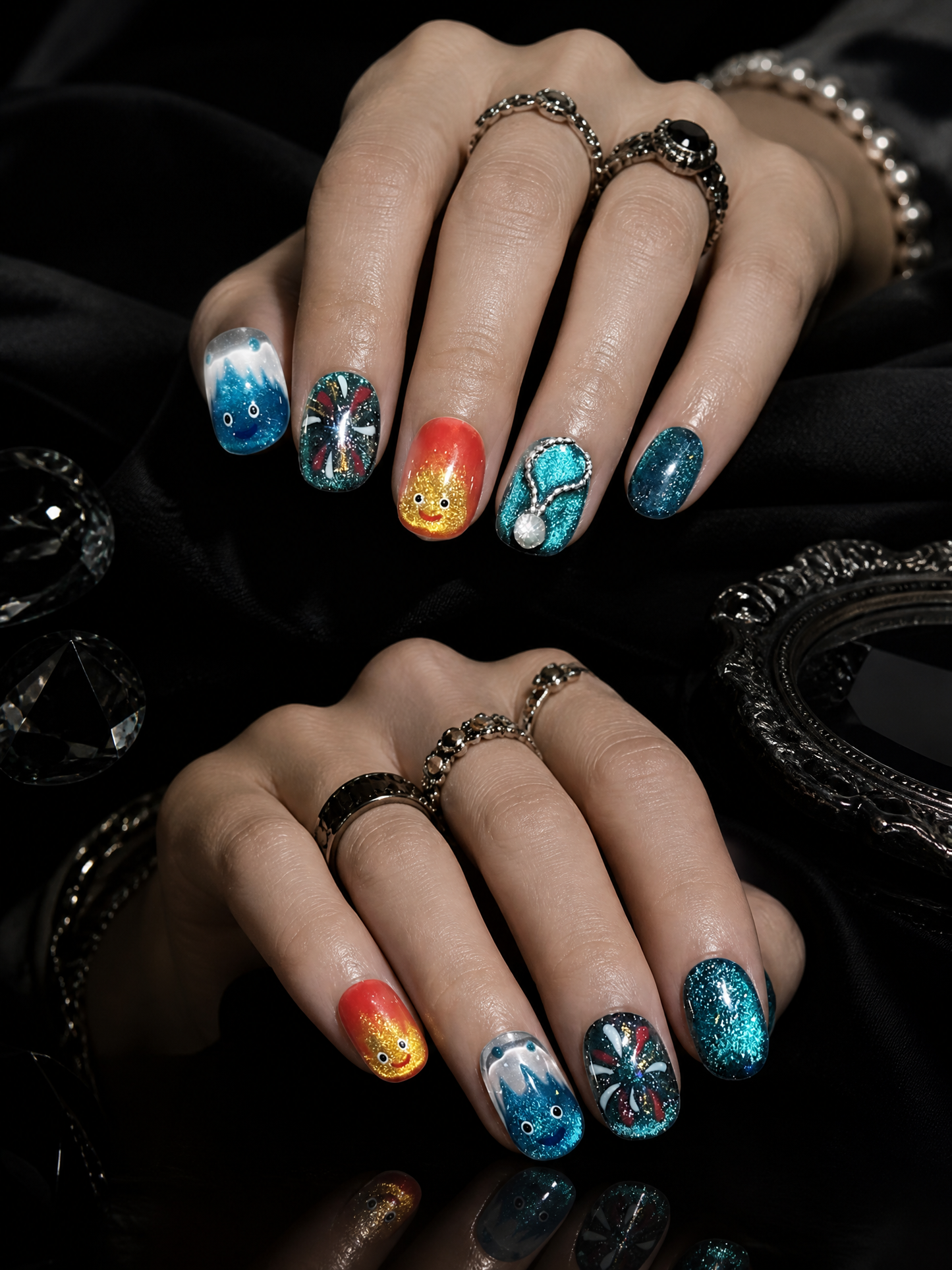 Calcifer's Eternal Flame | LUMlix Haute Nail