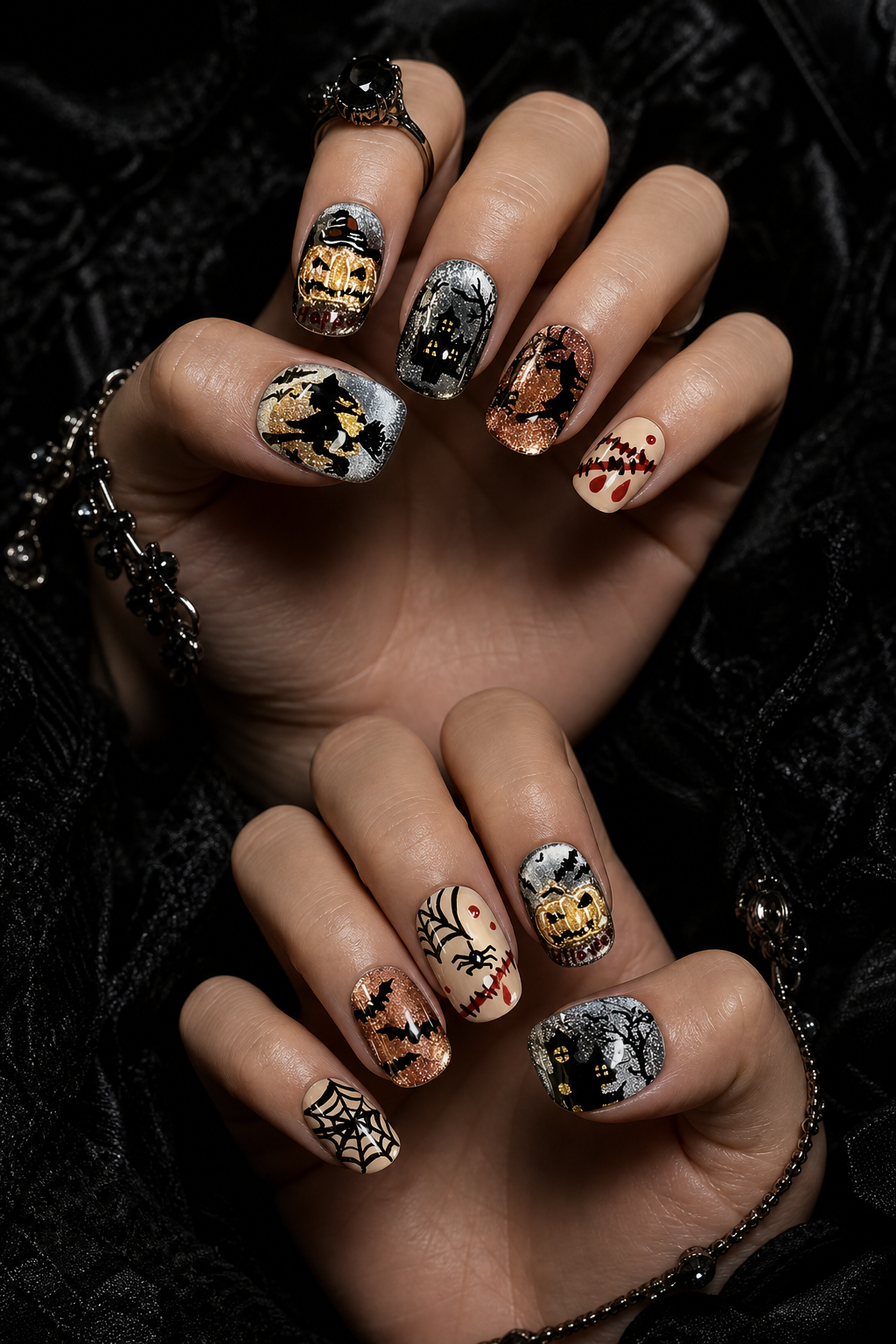 Nocturne of the Gilded Abyss | LUMlix Haute Nail