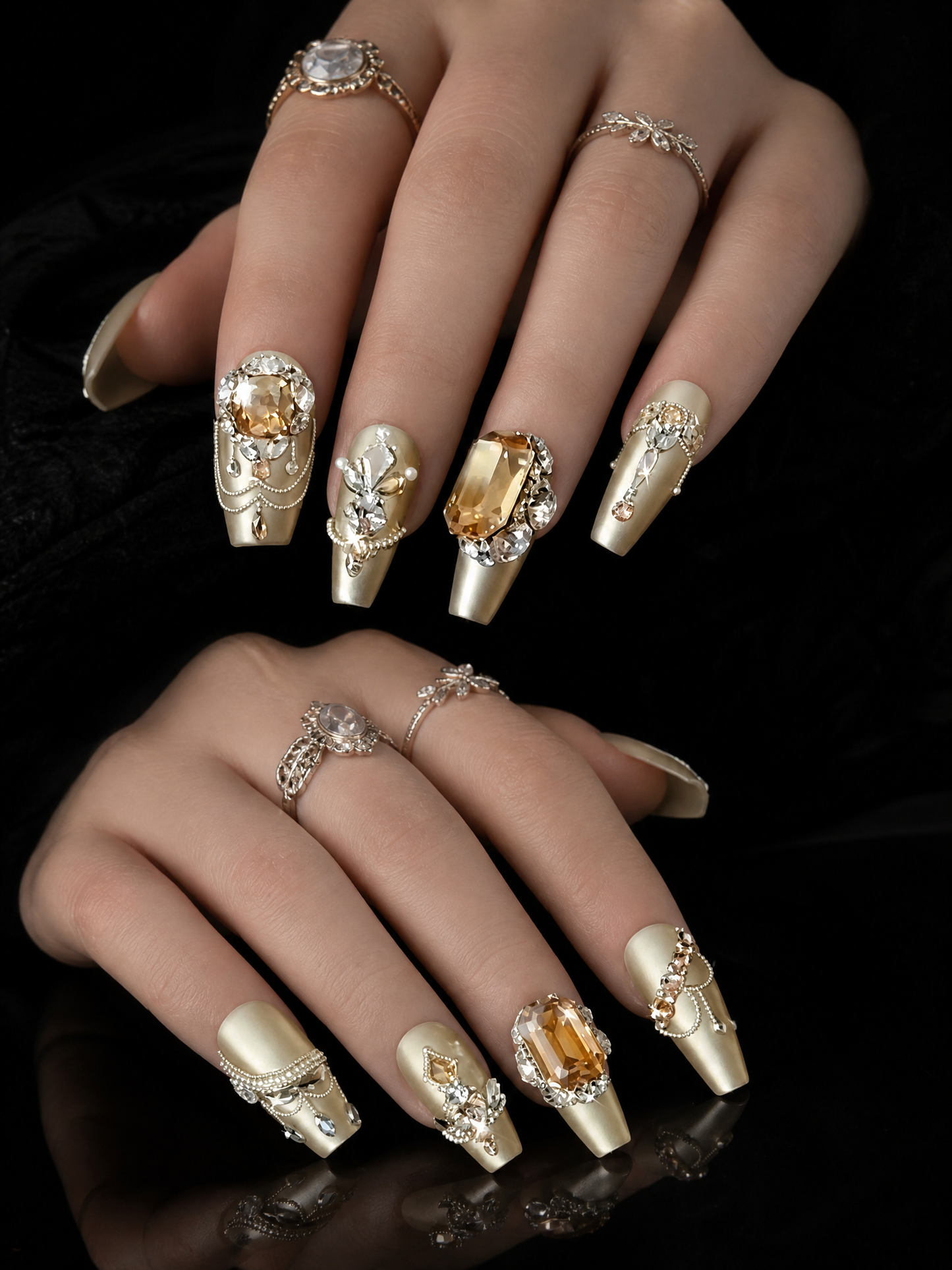 Gilded Opulence | LUMlix Haute Nail