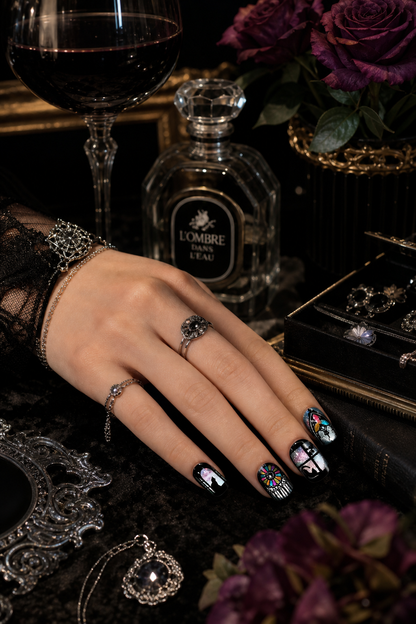 Cat Of Stained‑Glass Chapel | LUMlix Haute Nail